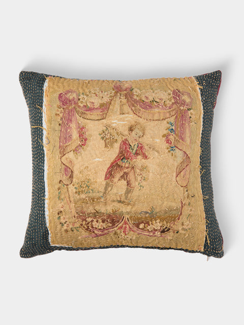 By Walid - 18th-Century French Aubusson Damask Cushion (21in/54cm) - Multiple - ABASK - 