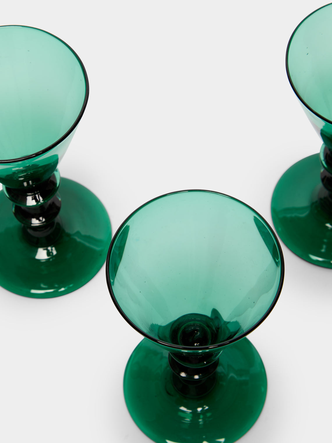1830s Regency Bristol Wine Glasses (Set of 6)