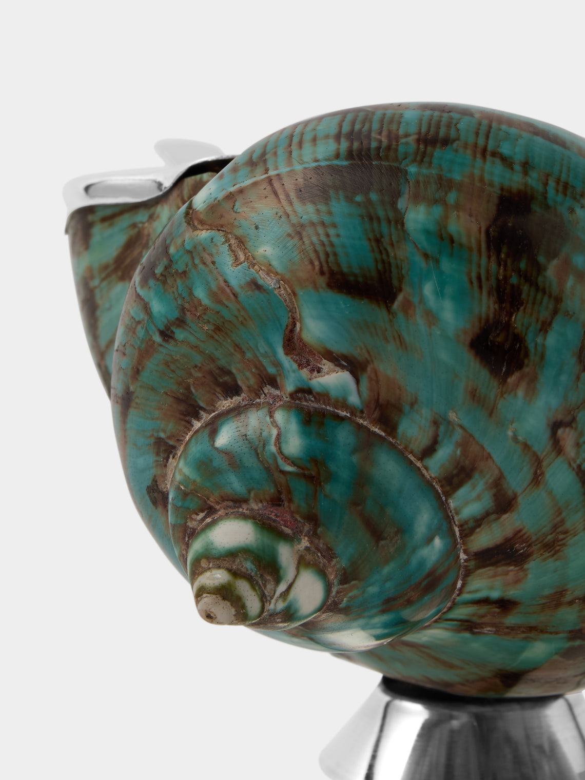 Tavares 1922 - Silver and Jade Shell Sugar Bowl - Silver - ABASK