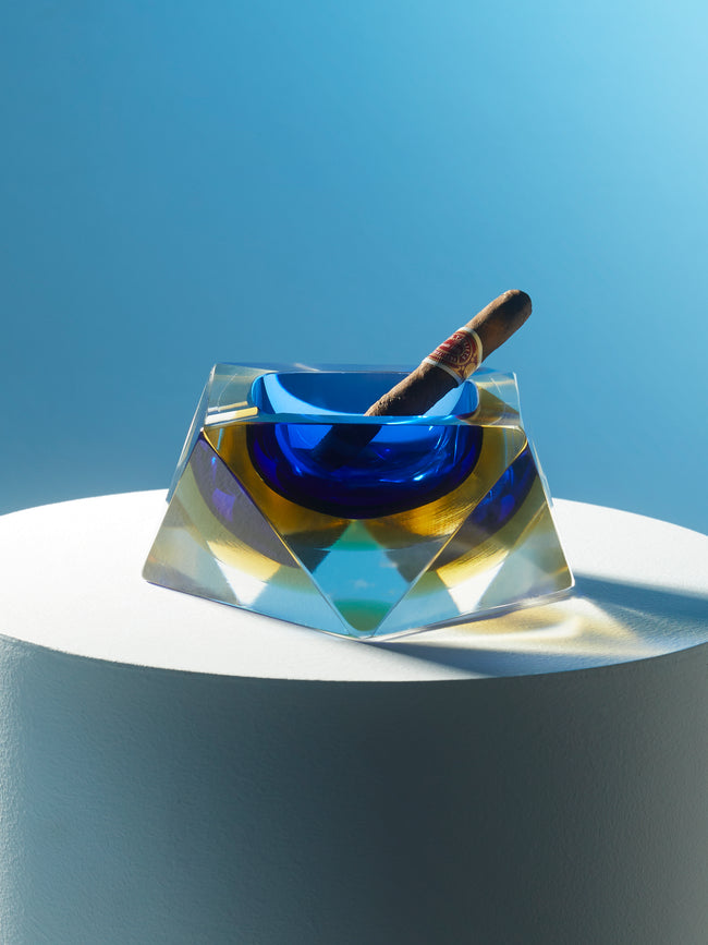 Antique and Vintage - 1950s Flavio Poli Murano Glass Ashtray -  - ABASK