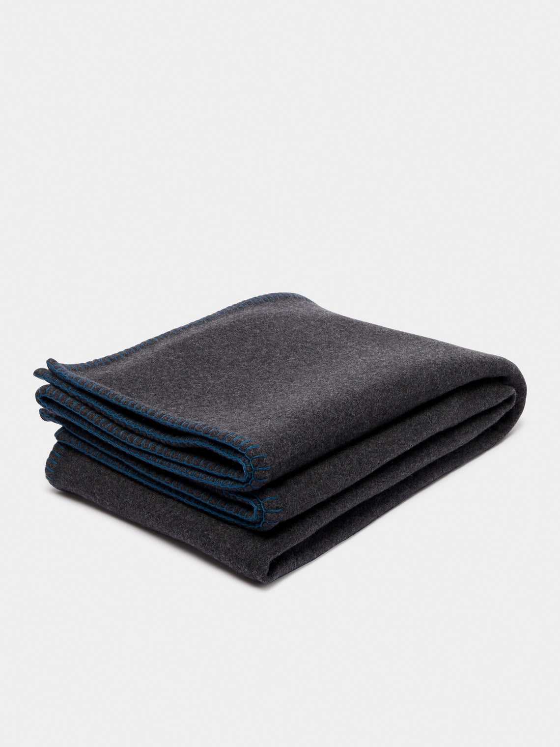 Begg x Co - Filt Lambswool and Cashmere Blanket (72in/1.8m) - Gray - ABASK