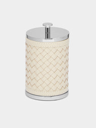 Riviere - Woven Leather Lidded Box -  - ABASK - 