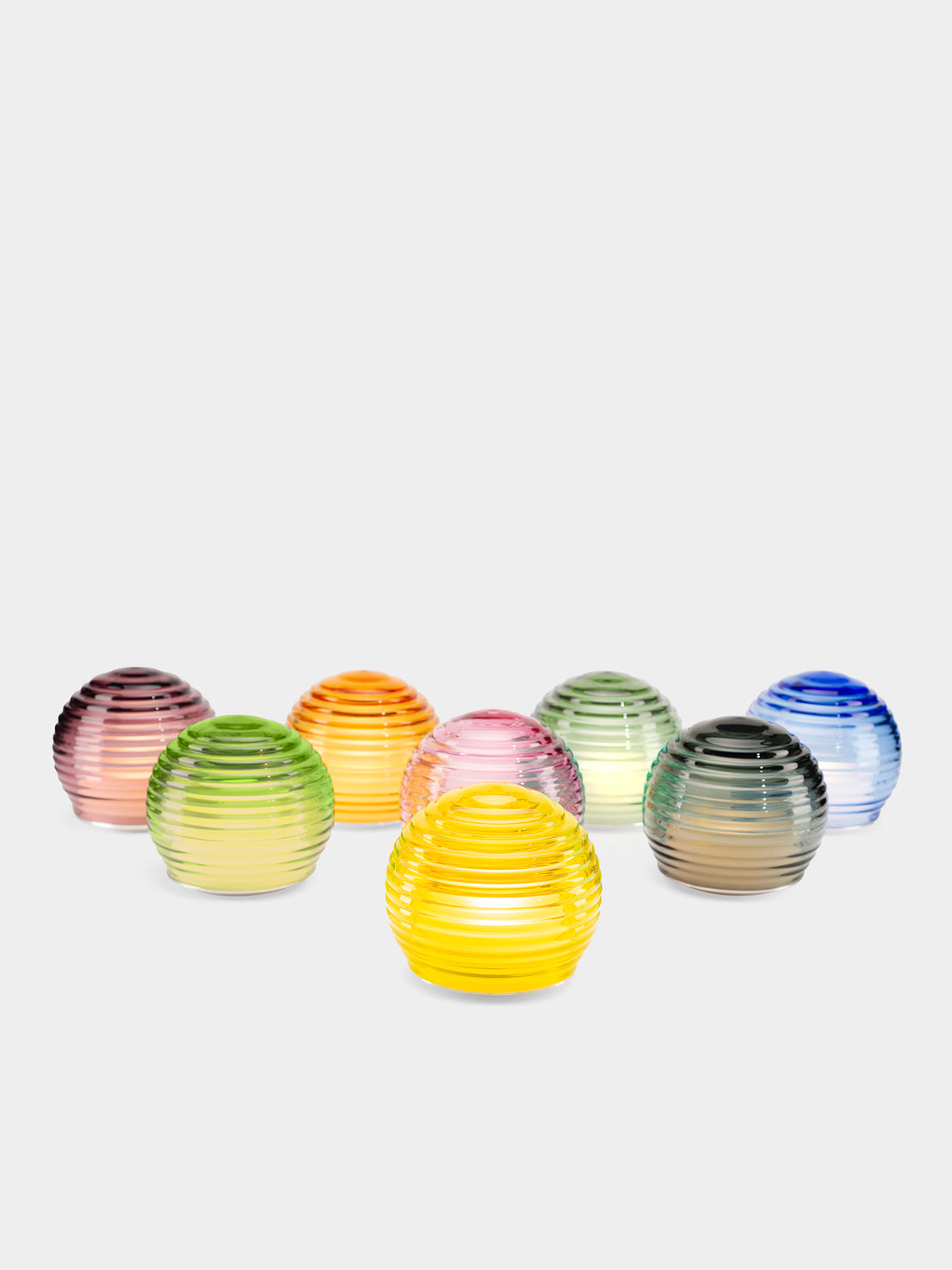 Green Wolf Lighting - Curve Hand-Blown Murano Glass Portable Table Light - Green - ABASK