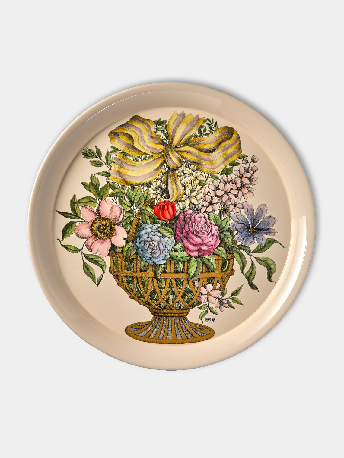 Fornasetti - Cesto d'Oro Round Tray - Multiple - ABASK - 