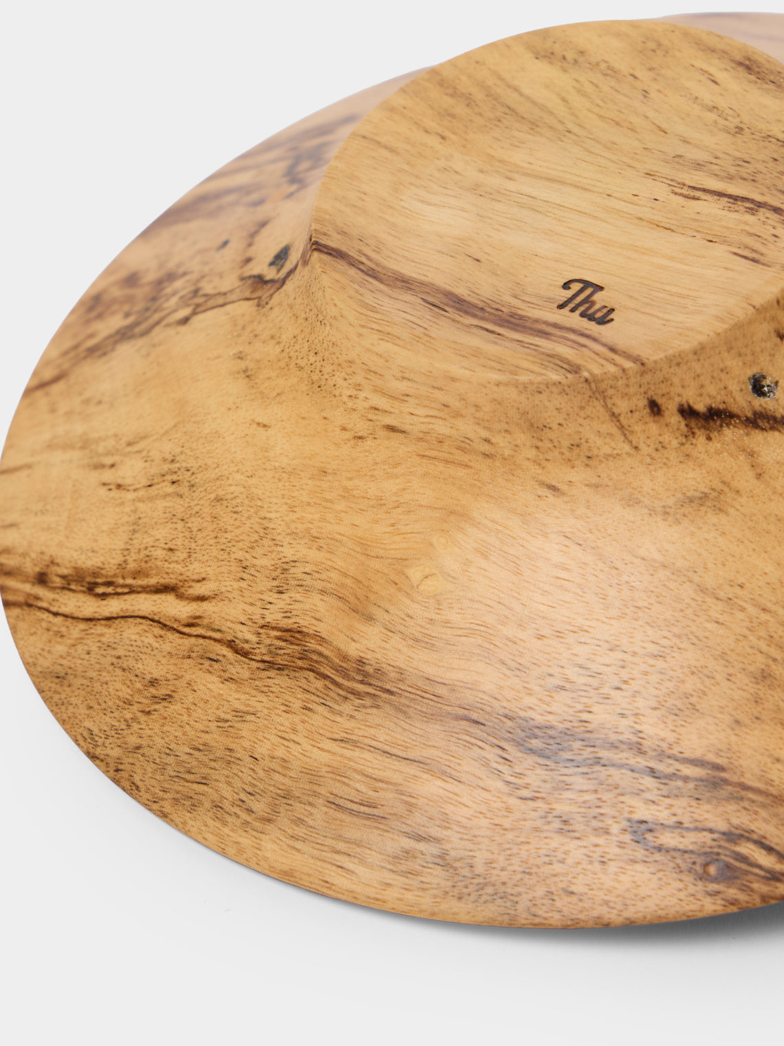 Thursday Furniture - Hand-Turned Black Persimmon Footed Bowl - Natural - ABASK