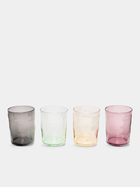 Michael Ruh Studio - Urban Hand-Blown Glass Highballs (Set of 4) - Multiple - ABASK - 