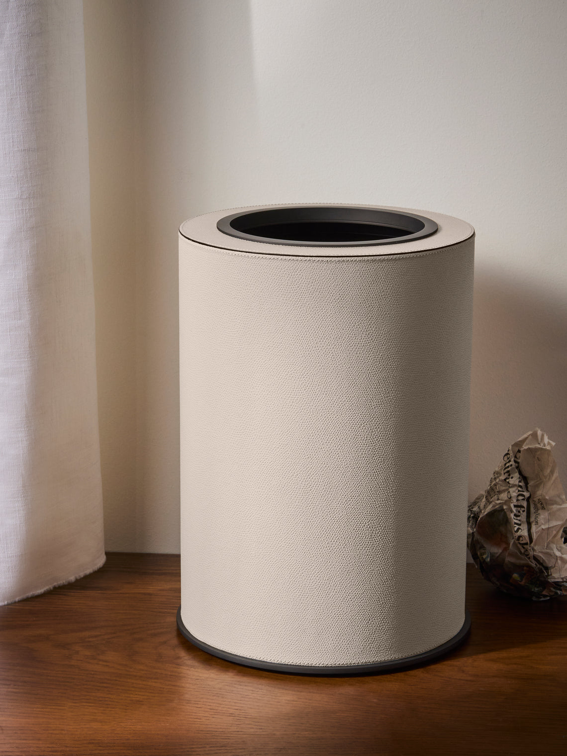 Giobagnara - Positano Brass Wastepaper Bin - Light gray - ABASK