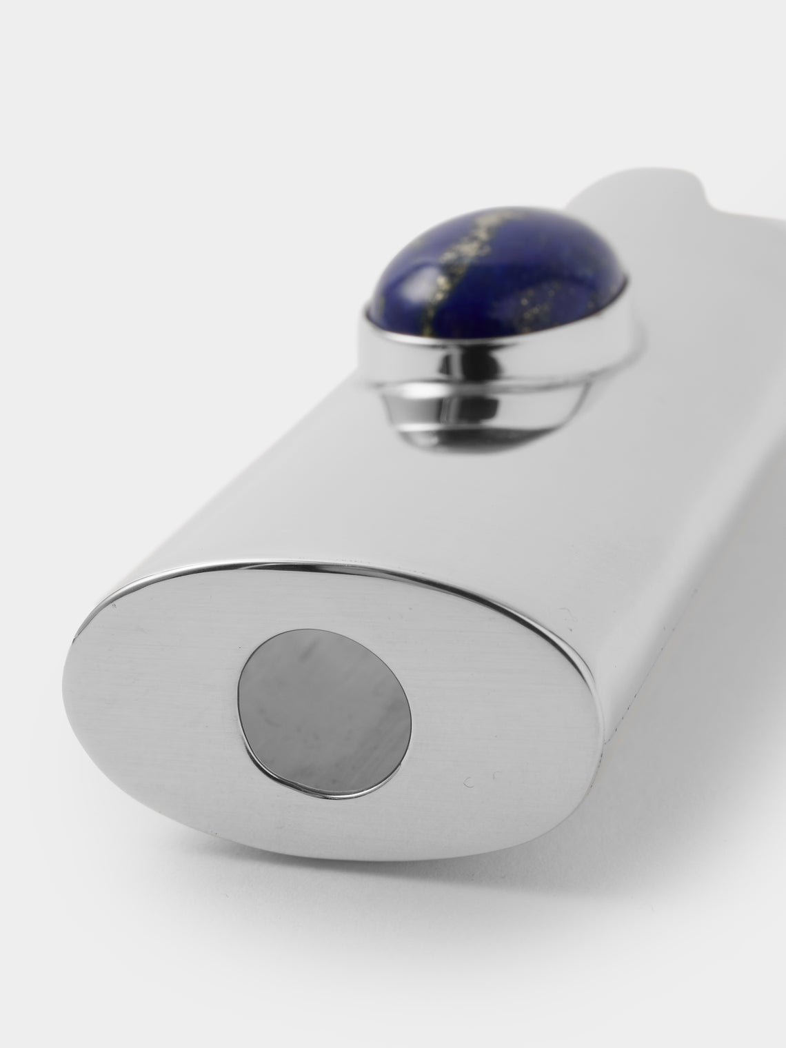 Tavares 1922 - Silver and Lapis Lazuli Lighter Case - Silver - ABASK