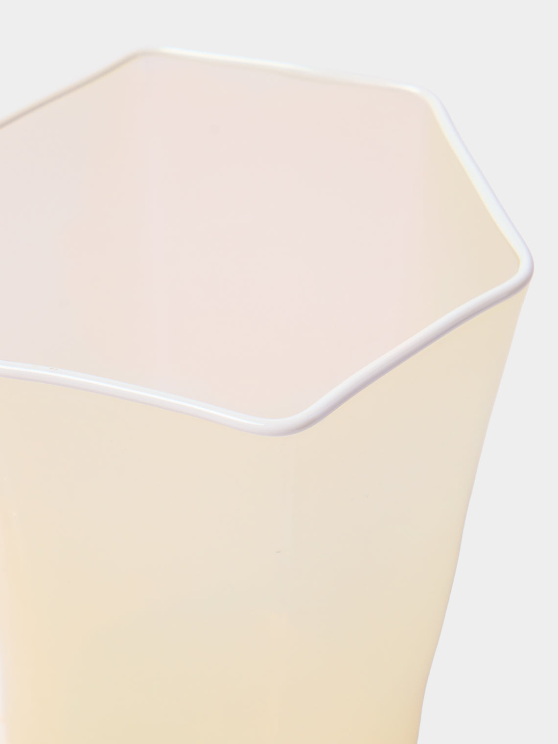 Cosima - Hex Hand-Blown Glass Tumbler - Yellow - ABASK