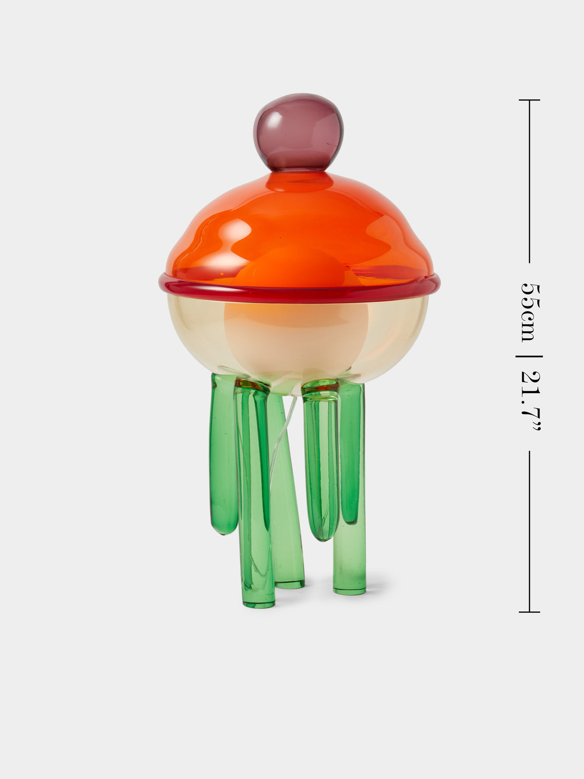 Kickie Chudikova - Pulpopolis Cyanea Hand-Blown Murano Glass Wired Table Lamp - Multiple - ABASK