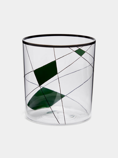 Lobmeyr - Neo Enamel Hand-Painted Crystal Tumbler - Green - ABASK - 