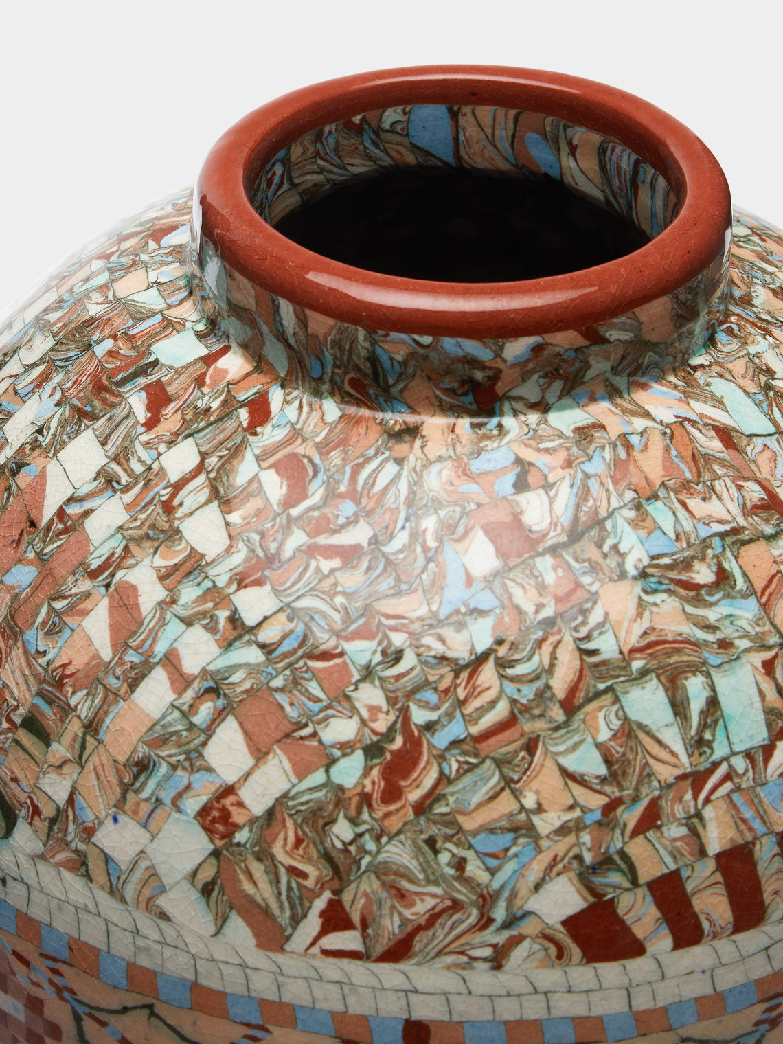 Antique and Vintage - 1940s Jean Gerbino Ceramic Spherical Vase -  - ABASK