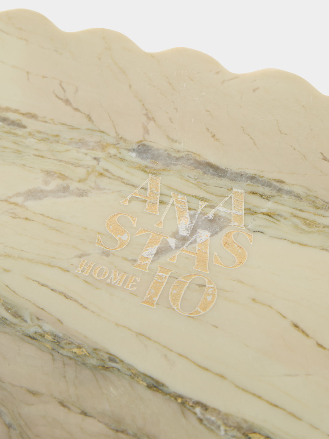 Anastasio Home - 512 Marble Tray (12in/30.5cm) - White - ABASK