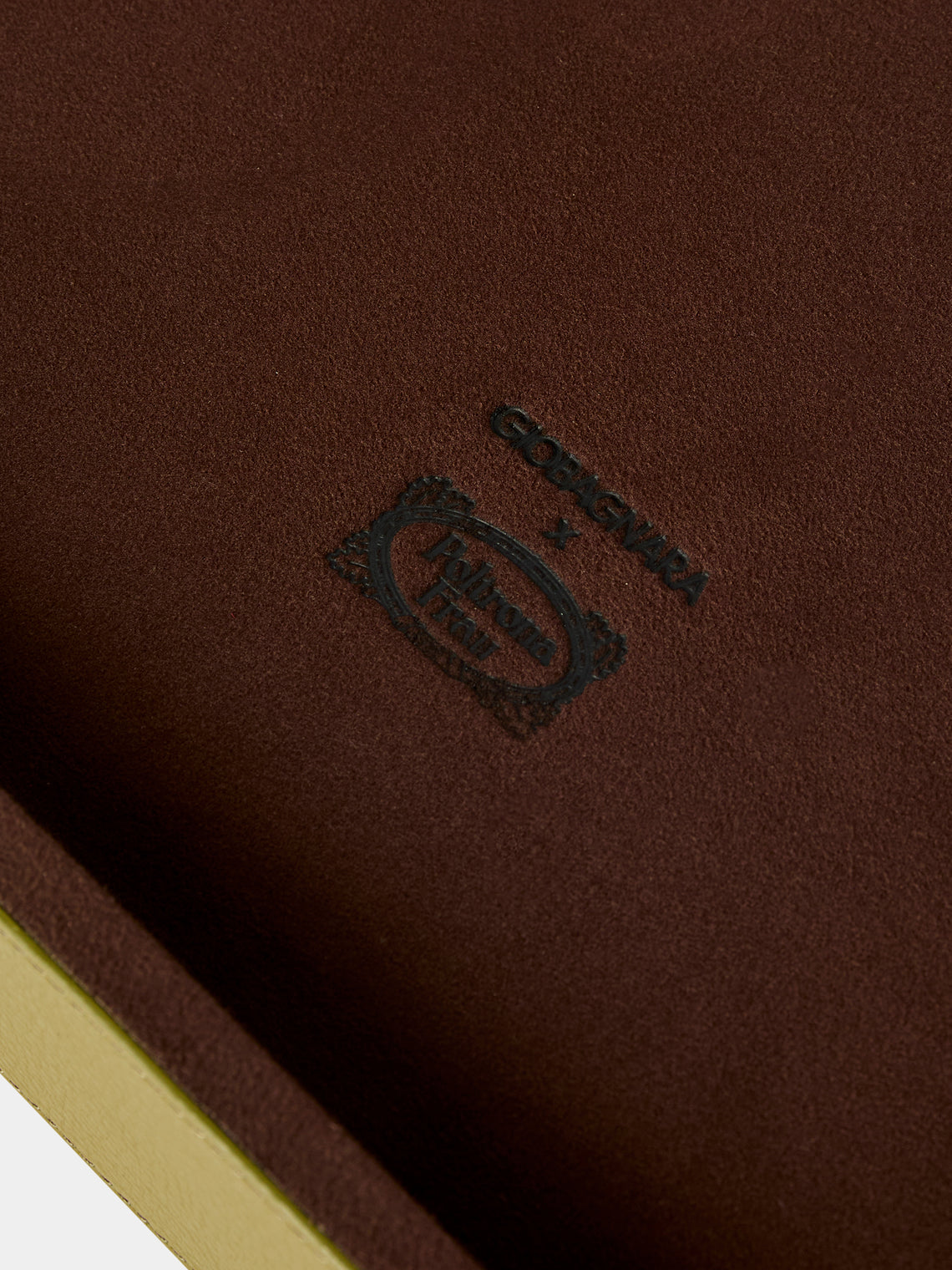 Giobagnara x Poltrona Frau - Leather Bed Tray (24in/61.5cm) - Green - ABASK