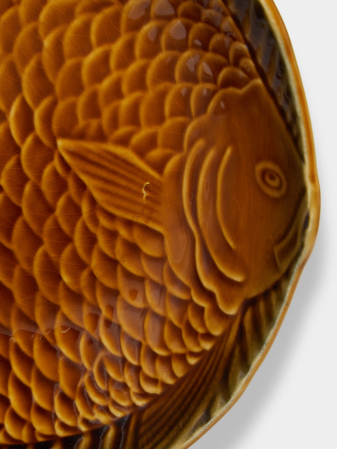 Antique and Vintage - 1950s Sarreguemines Fish Ceramic Dinner Bowls (Set of 6) -  - ABASK