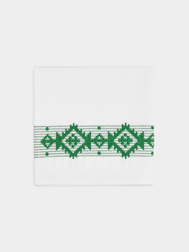 The Table Love - Folklore Embroidered Linen Napkin (Set of 4) -  - ABASK - 