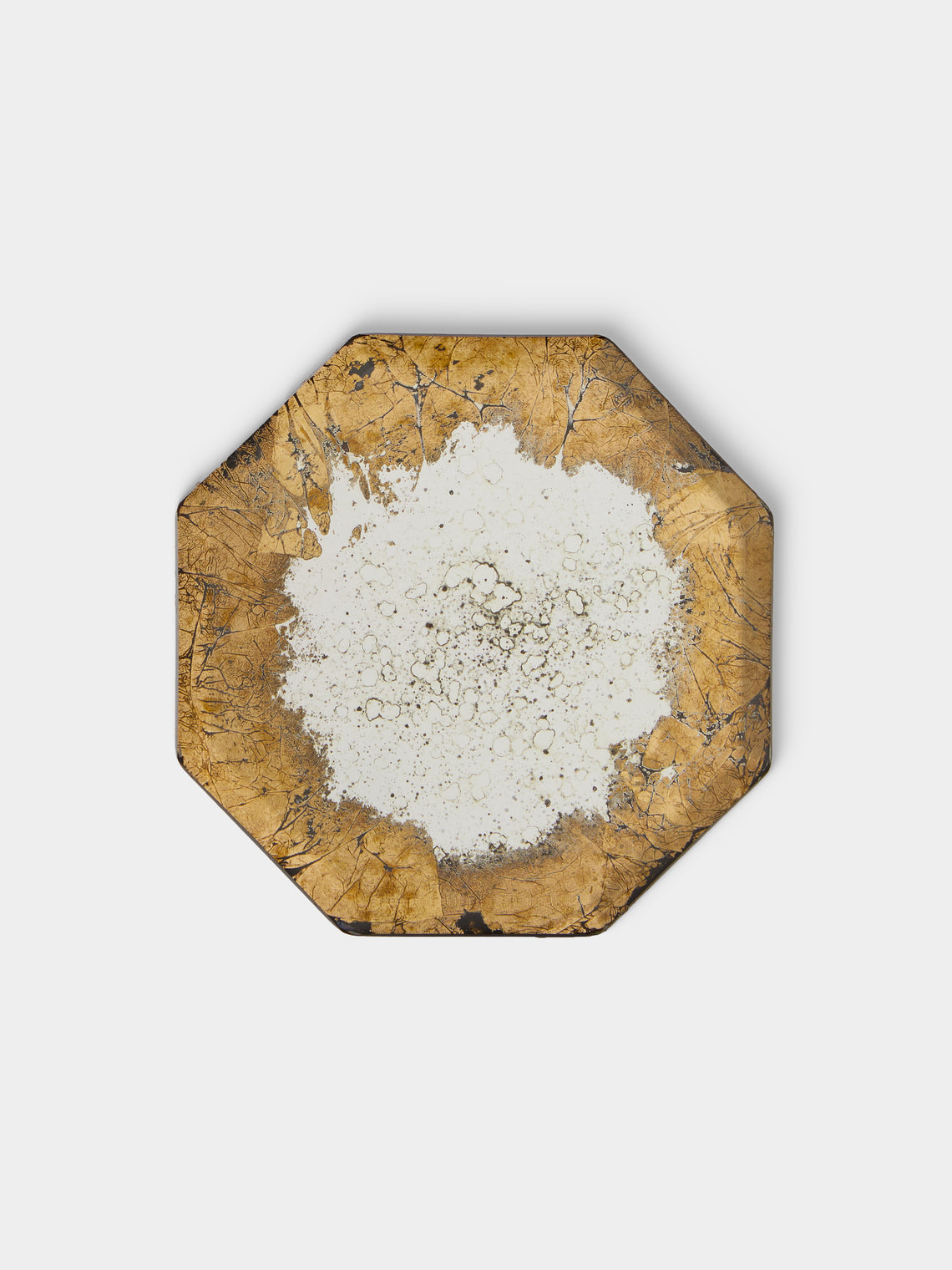 Borgo delle Tovaglie - Octo Mirrored Glass Coasters (Set of 6) - Silver - ABASK