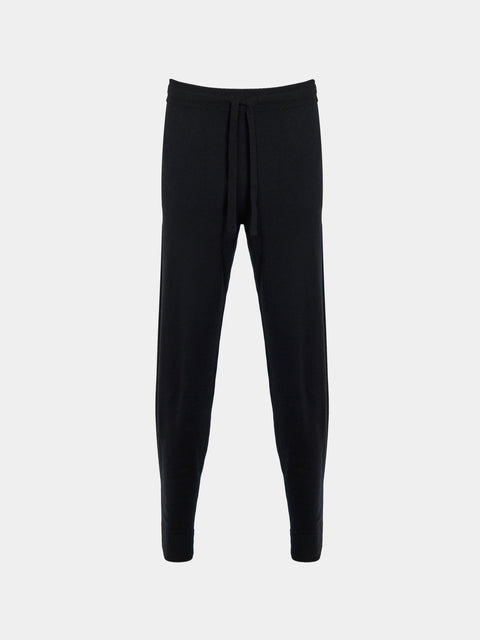 Arch4 - Fulham Baby Goat Cashmere Sweatpants | Size: M - Black - ABASK - 