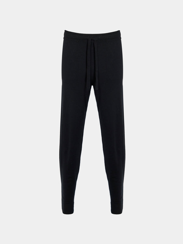 Arch4 - Fulham Baby Goat Cashmere Sweatpants | Size: M - Black - ABASK - 