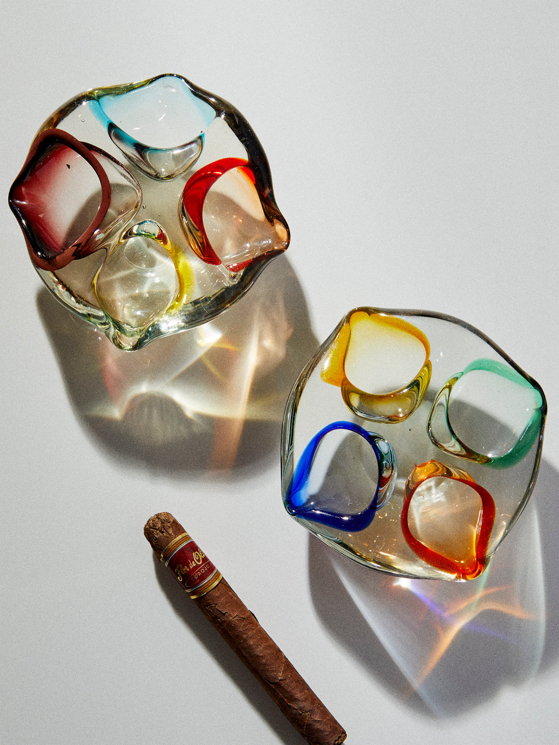 Antique and Vintage - Mid-Century Crystal Ashtrays (Set of 2) - Multiple - ABASK