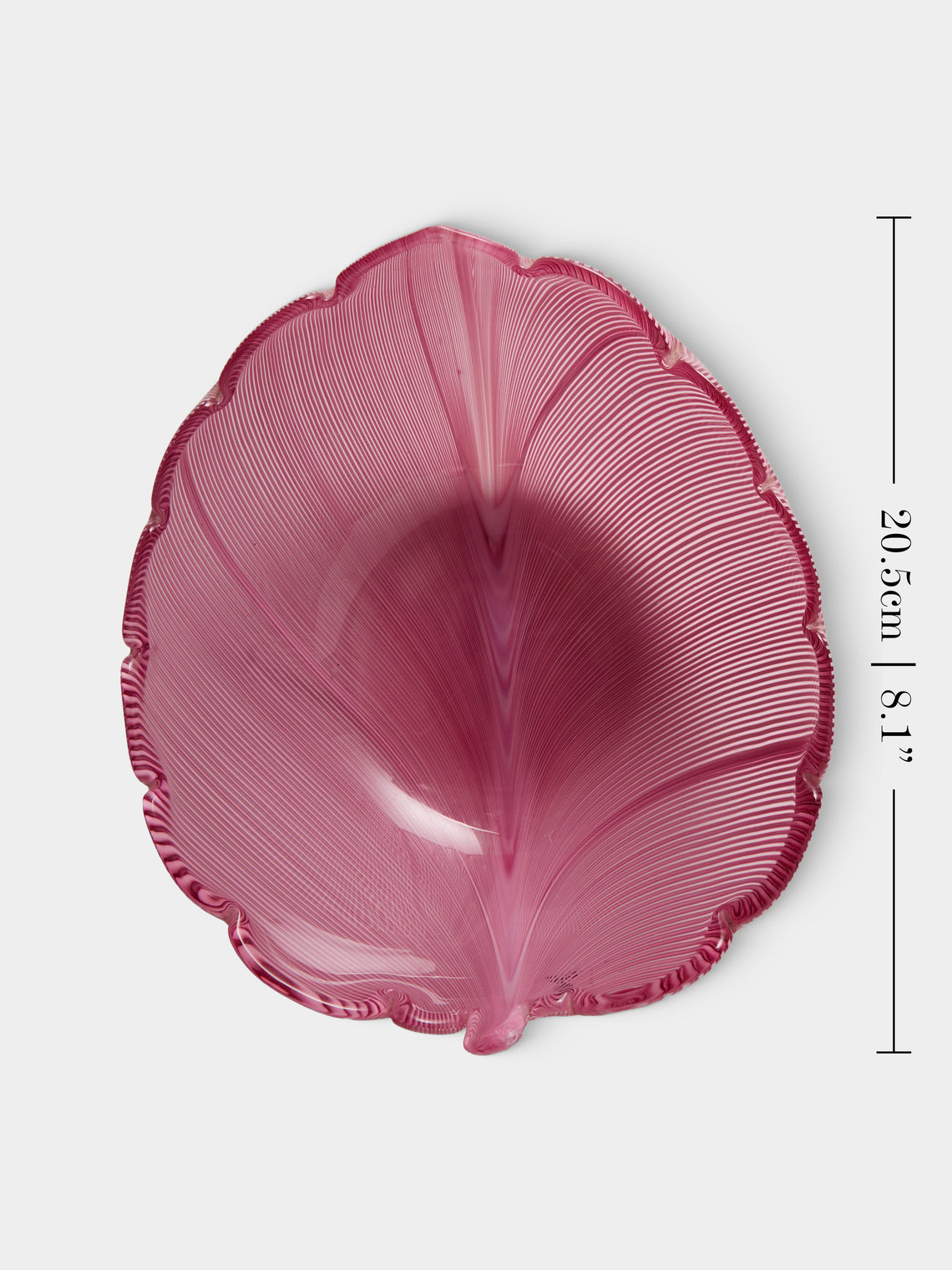 Antique and Vintage - 1982 Venini Glass Bowl - Pink - ABASK