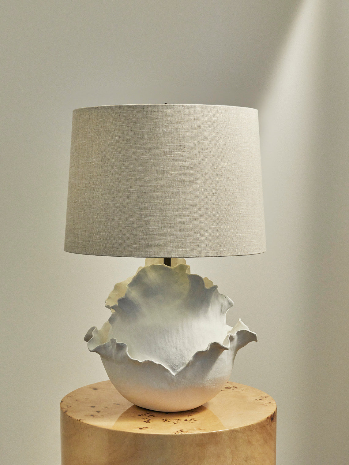 Legato Studio - Patience Hand-Cast Composite Table Lamp - Ivory - ABASK