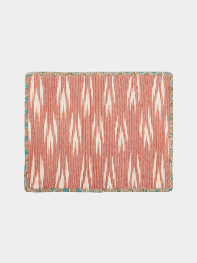 The Table Love - The Breakfast Handwoven Cotton Reversible Placemats (Set of 4) - Pink - ABASK - 