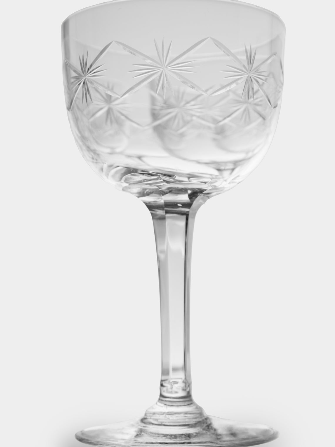 Antique and Vintage - 1940s Crystal Wine Glasses (Set of 15) - Clear - ABASK