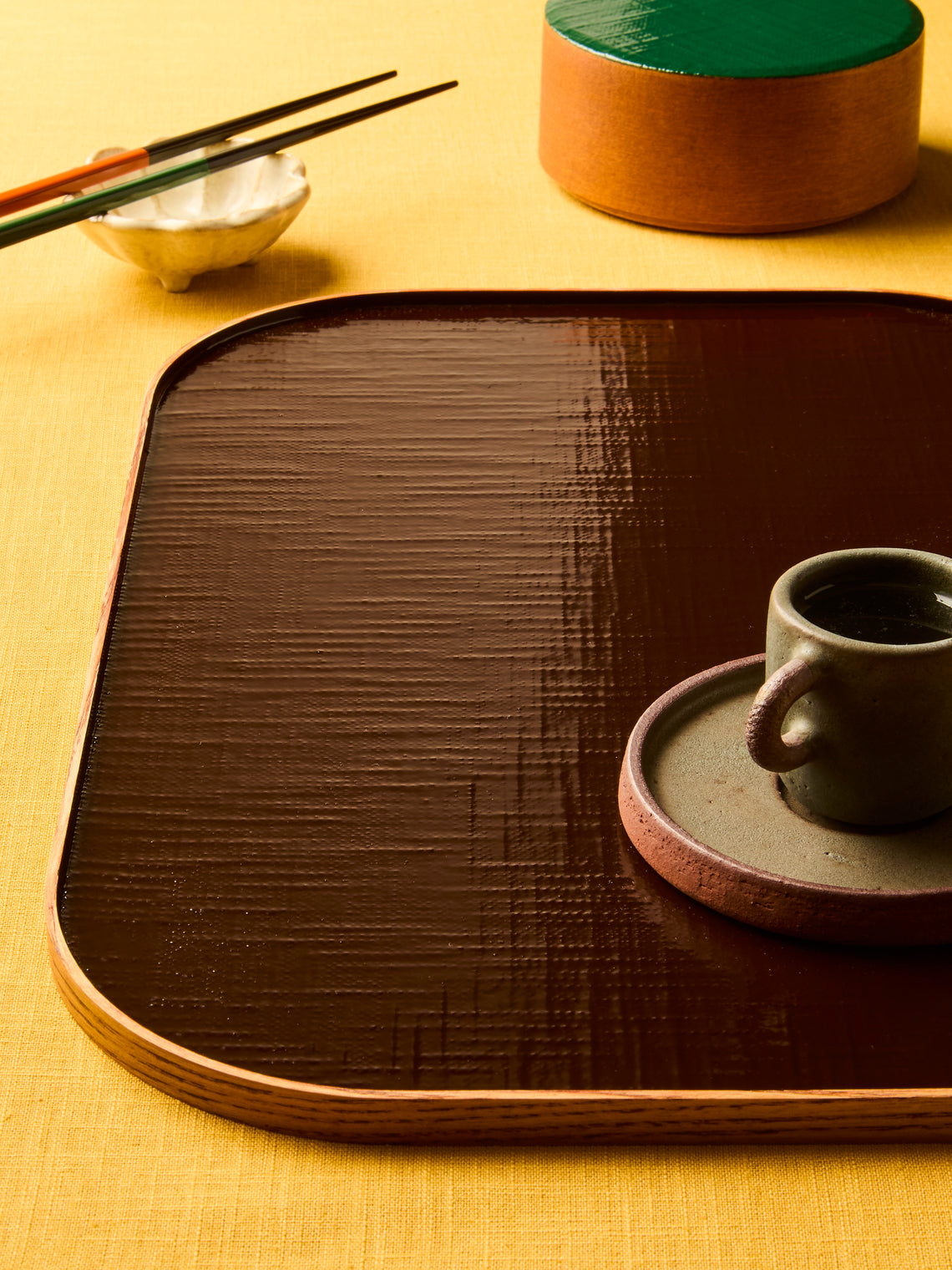 Huh Myoung Wook - Ottchil Ash Tray (16.5in/42.5cm) - Brown - ABASK