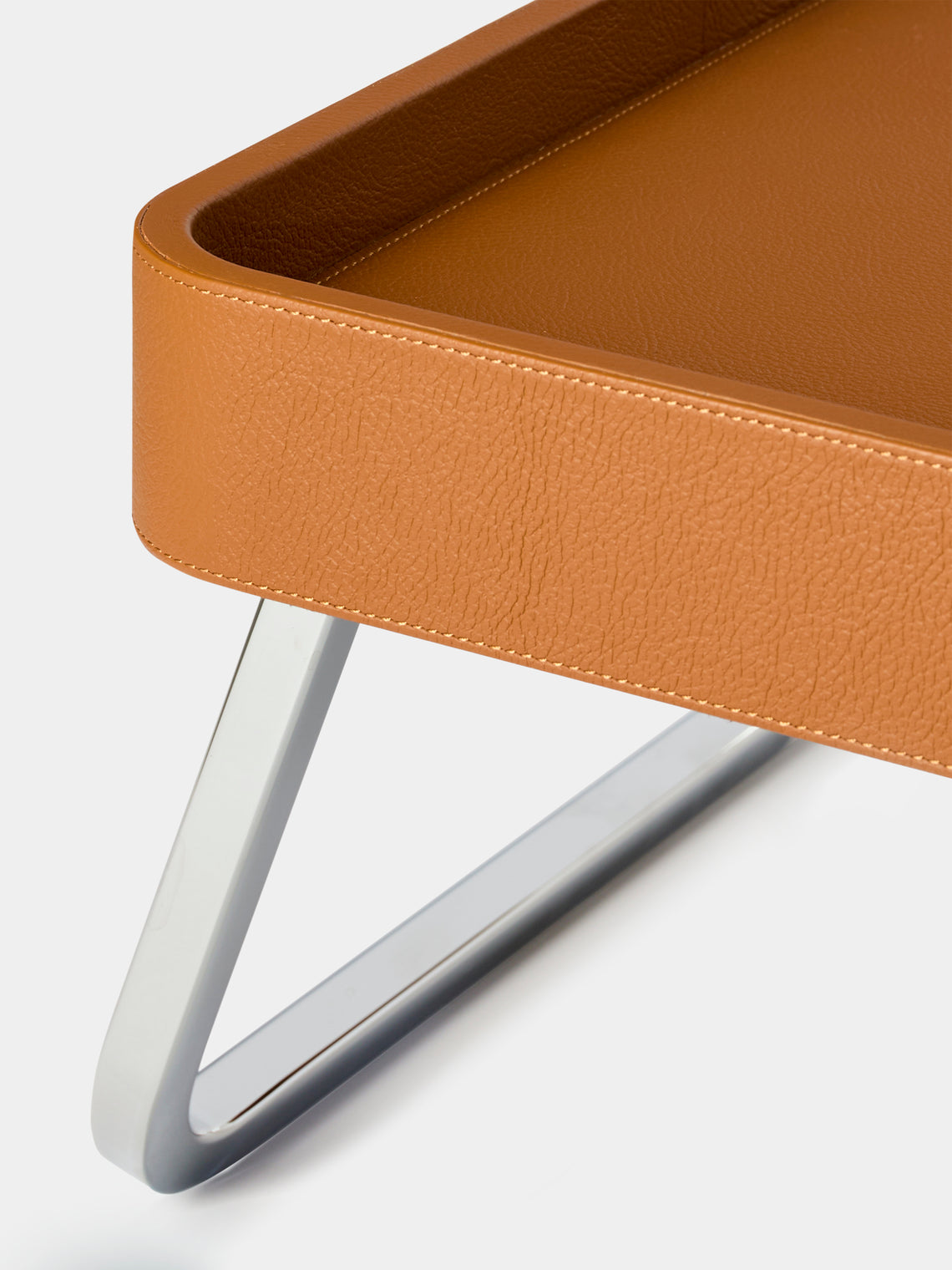 Giobagnara x Poltrona Frau - Leather Bed Tray (24in/61.5cm) - Tan - ABASK