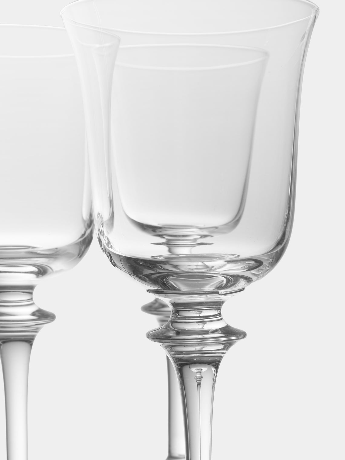 Antique and Vintage - 1947 Daum Saumur Champagne, Water and Wine Glasses (Set of 35) - Clear - ABASK