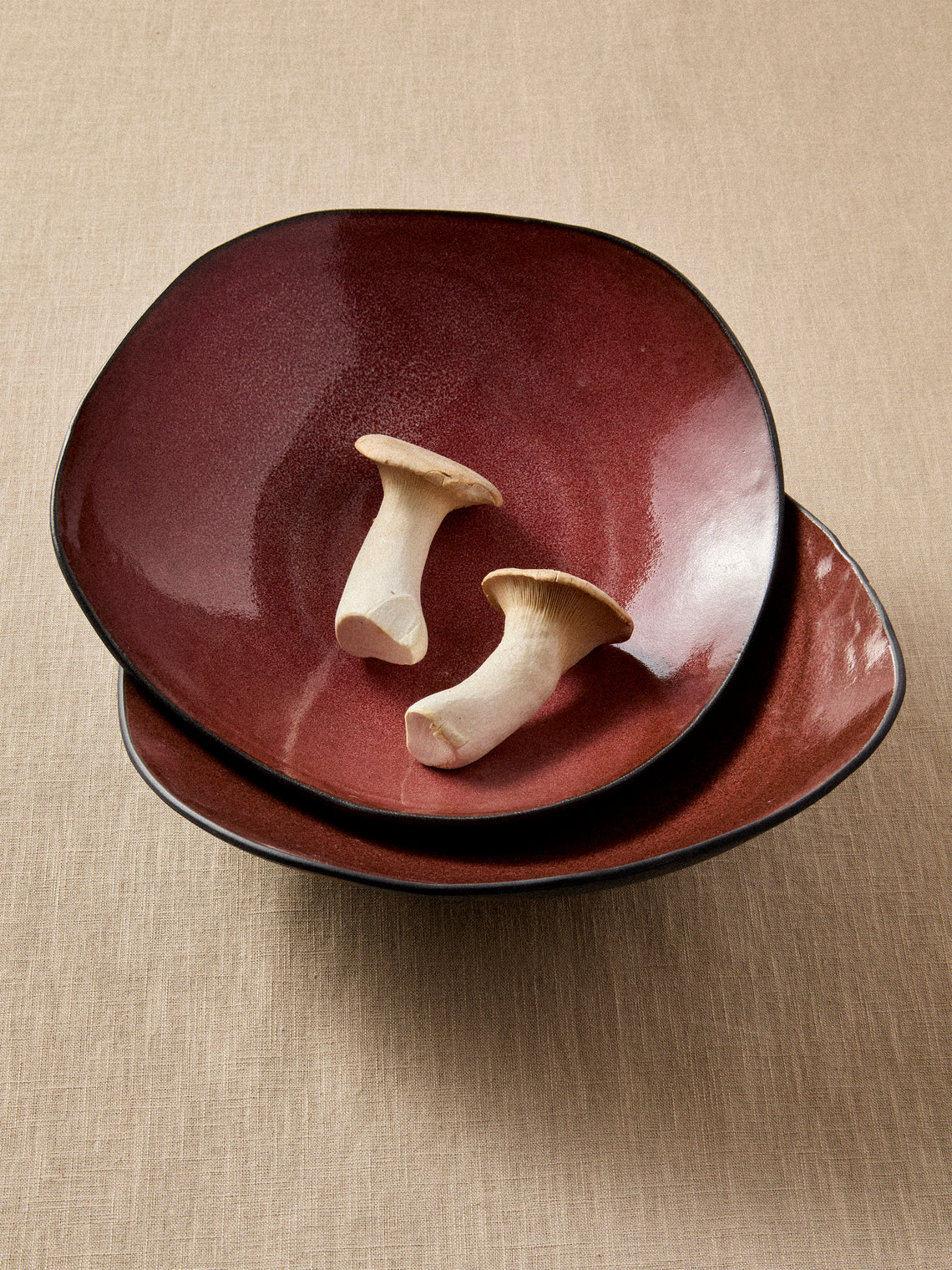 Hana Karim Studio - Hand-Built Stoneware Salad Bowls (Set of 2) - Multiple - ABASK