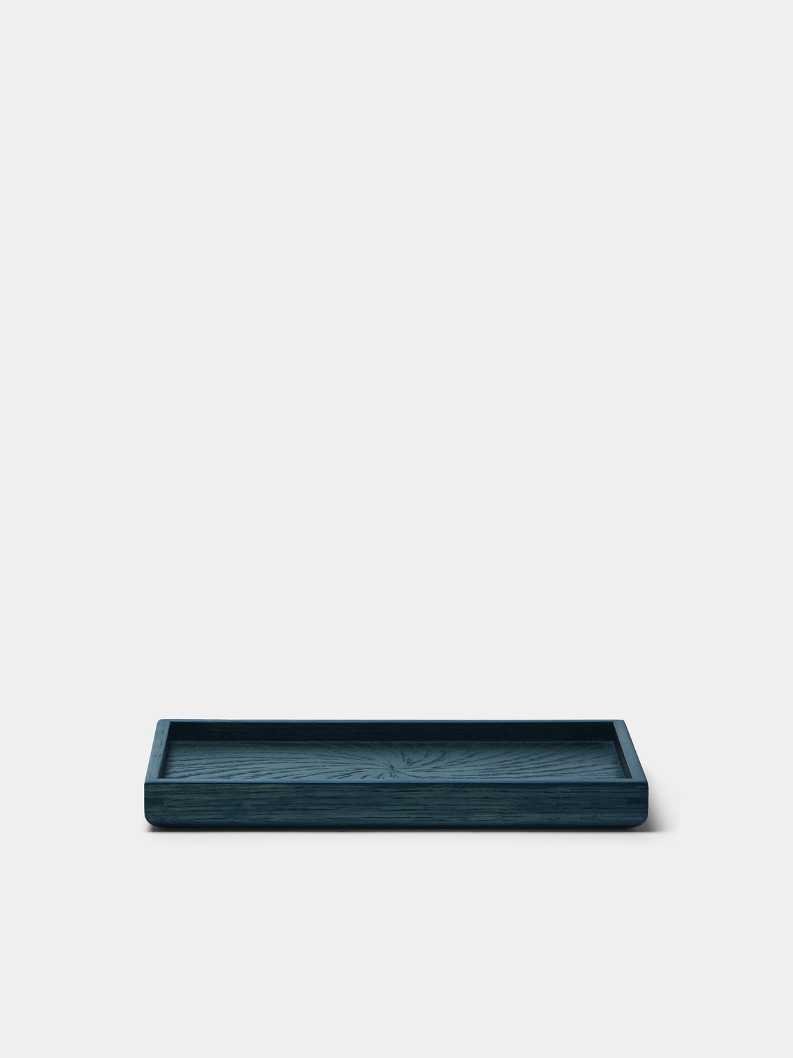 Mori Kougei - Indigo-Dyed Oak Tray (8in/21cm) - Blue - ABASK