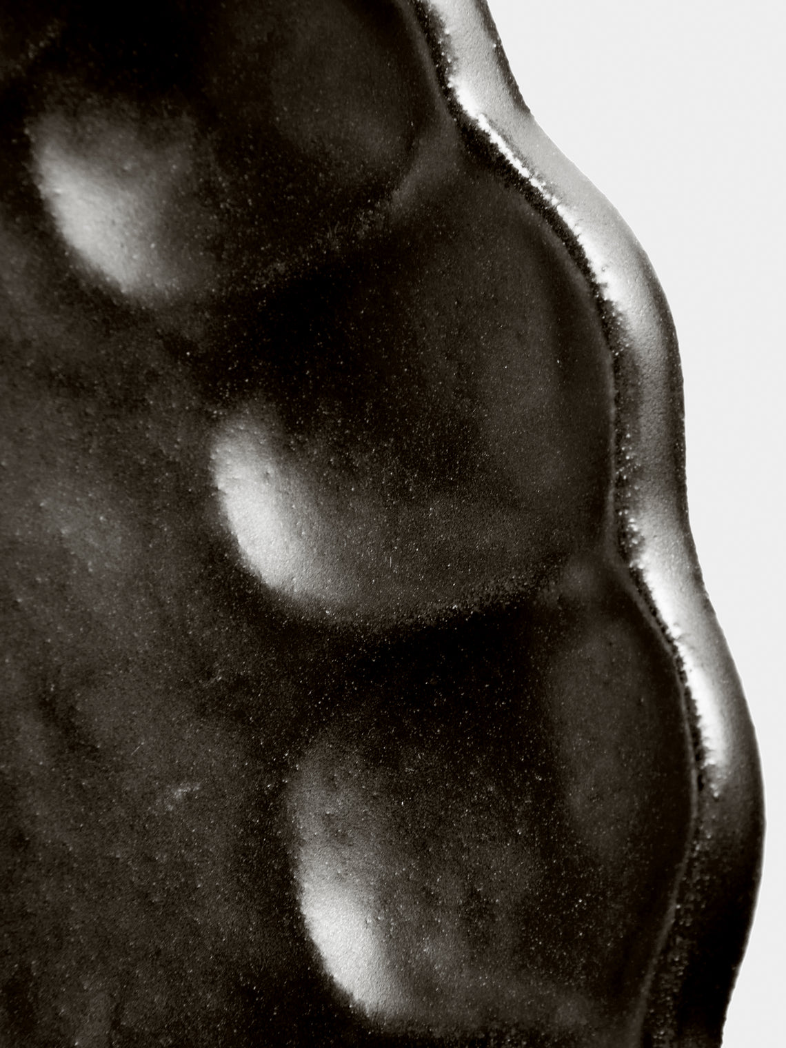 Kaneko Kohyo - Rinka Ceramic Oval Dinner Plates (Set of 4) - Black - ABASK