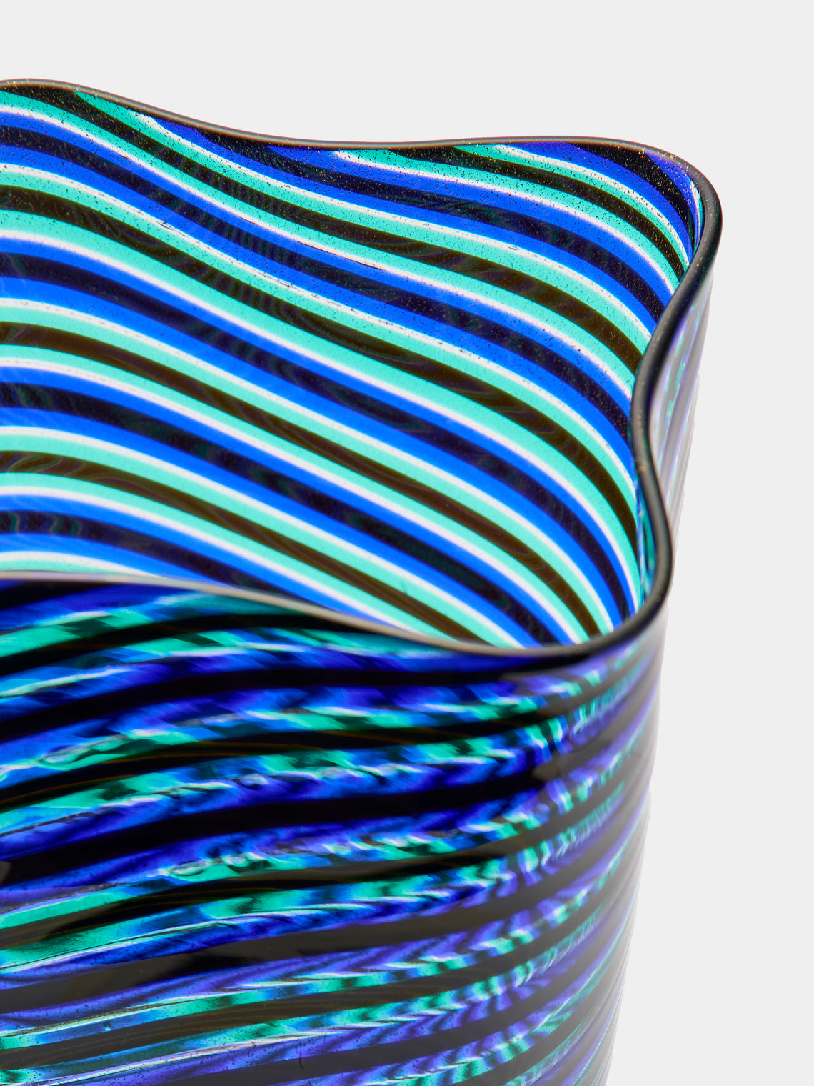 Antique and Vintage - 1960s Ercole Barovier Spira Aurata Murano Glass Vase -  - ABASK