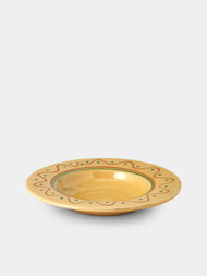 Poterie de Cliousclat - Hand-Painted Slipware Pasta Bowls (Set of 4) - Beige - ABASK - 