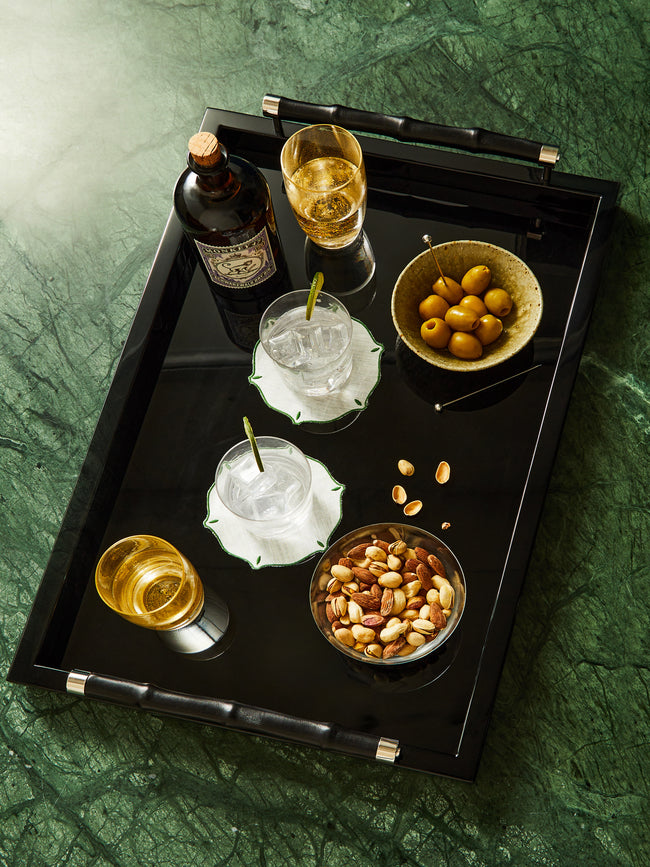 Riviere - Lacquered Tray - Black - ABASK