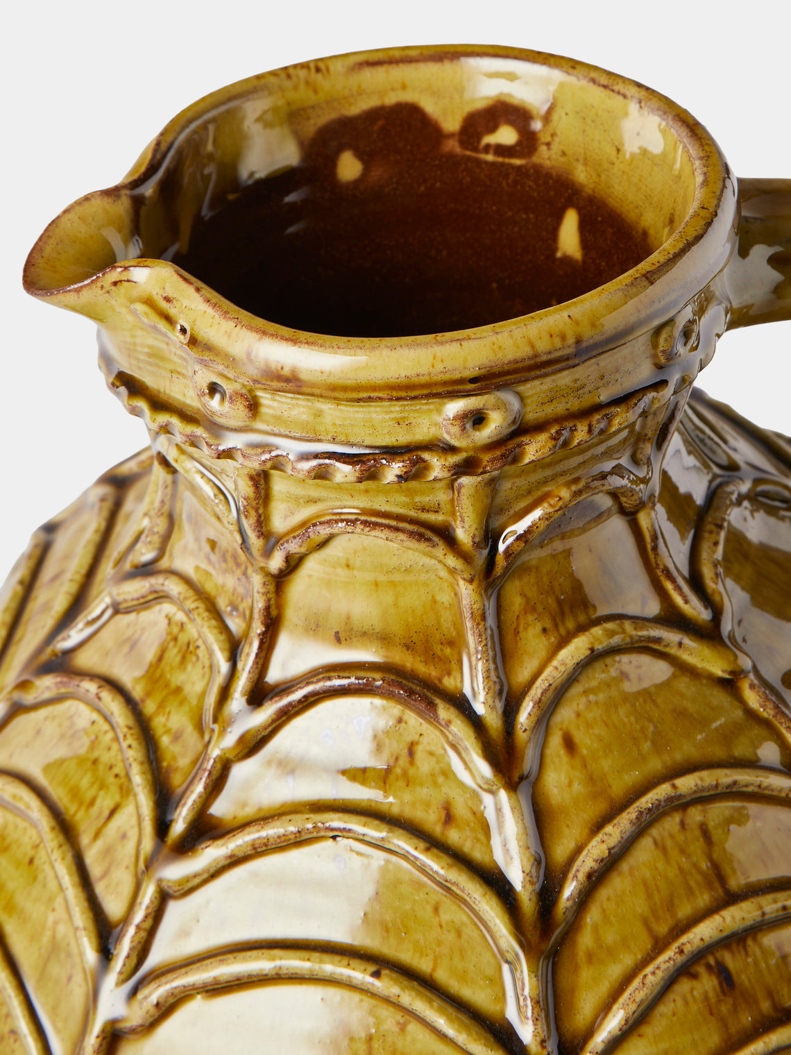 Fitch & McAndrew - Swag Slipware Jug - Green - ABASK