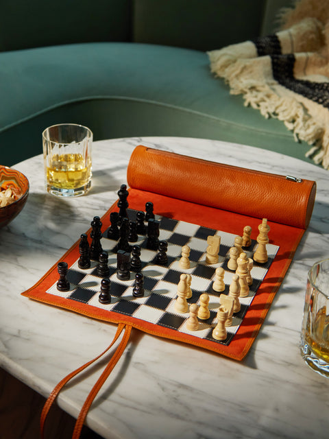 Noble Macmillan - Leather Travel Chess Set -  - ABASK