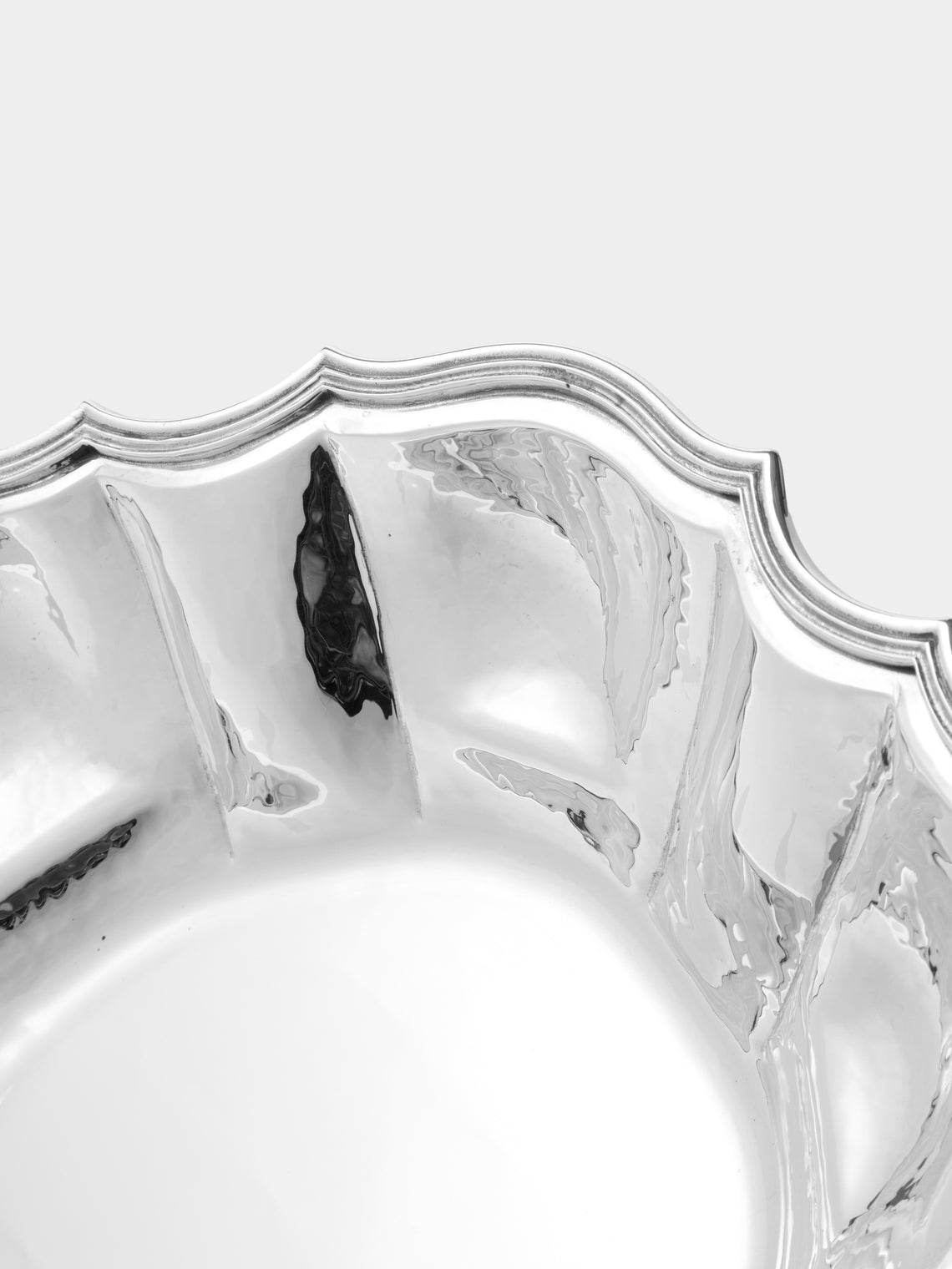 Antique and Vintage - 1950s Argenteria Dabbene Milano Solid Silver Tray (17.5in/44cm) - Silver - ABASK