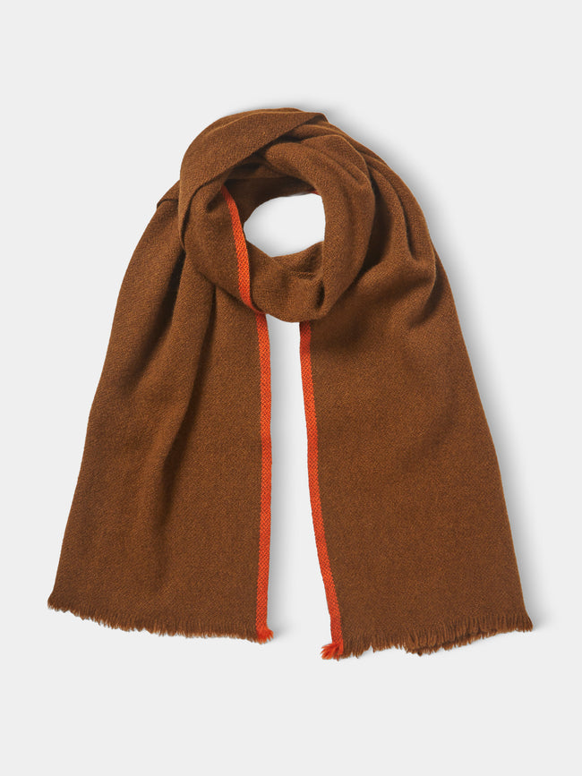 Norlha - Nomad Border Yak Khullu Skinny Scarf - Brown - ABASK - 