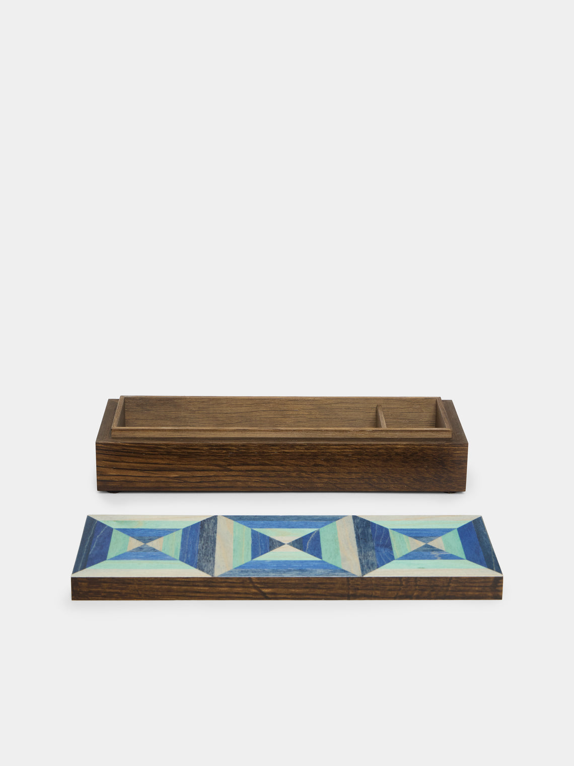 Kevin Stamper - Albers Wood Desk Box - Blue - ABASK