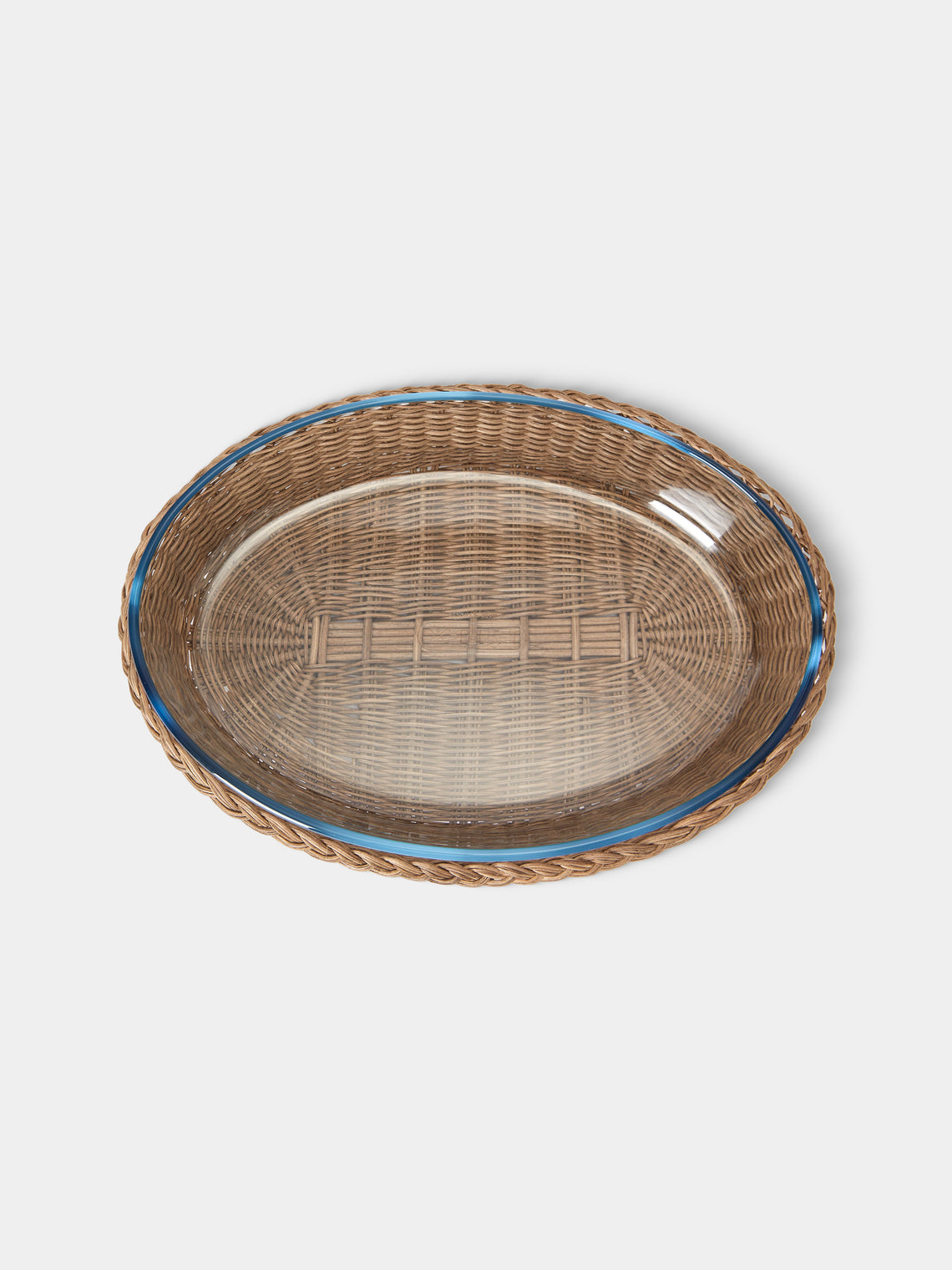 Pigment France - Lorraine Rattan Oval Baking Tray - Brown - ABASK