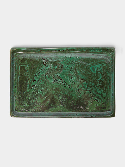 Atelier Saint-André Perrin - Marbled Ceramic Tray -  - ABASK - 