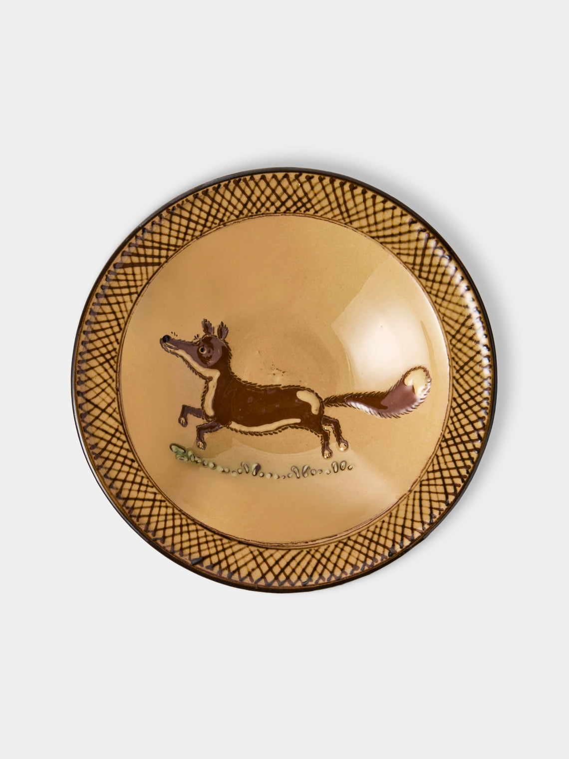 Poterie d’Évires - Animals Hand-Painted Ceramic Breakfast Bowls (Set of 4) - Cream - ABASK