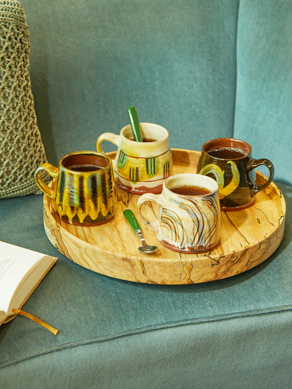 Slipware Mugs (Set of 4)