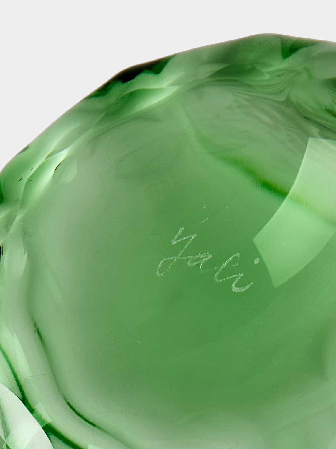 Yali Glass - Wave Hand-Blown Murano Glass Carafe - Green - ABASK