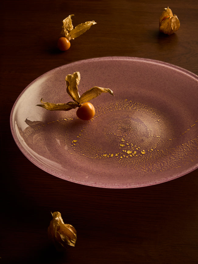 Antique and Vintage - 1950s Glass Bowl - Pink - ABASK