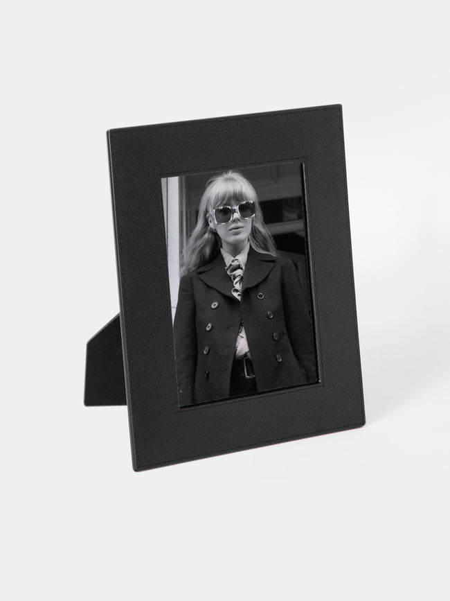 Giobagnara - Peter Leather Photo Frame (5x7") - Black - ABASK - 