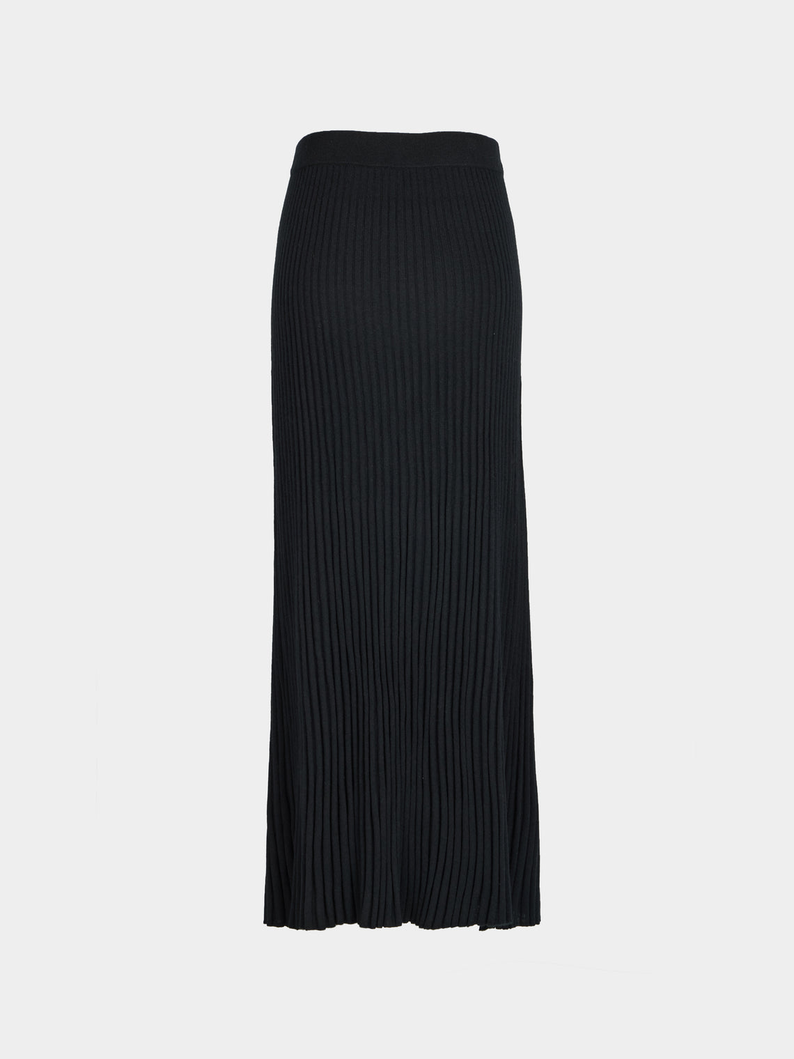 Arch4 - Isla Baby Goat Cashmere Long Skirt | Size: S - Black - ABASK